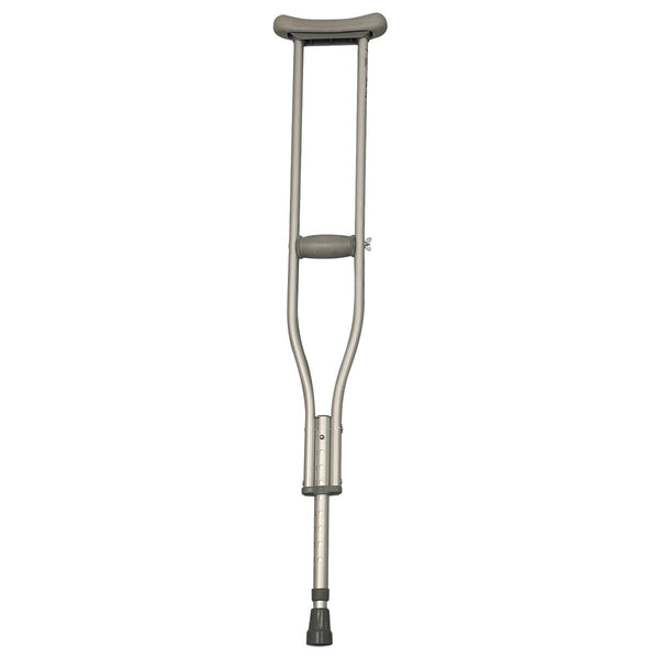 Medline Basic Aluminum Crutches, 250 lb. Capacity, Tall Adult, Adjust 52.5"-60.5" High, 10/CS  (MDS50514-10) Case of 10