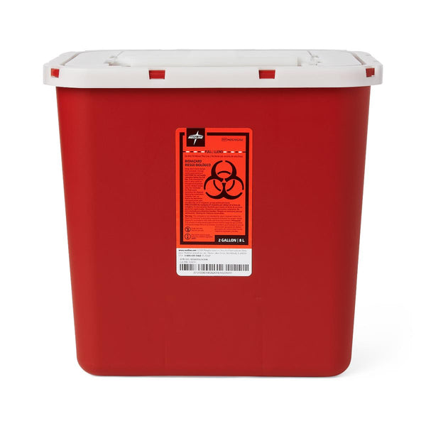 Multipurpose Sharps Container, Red, 2 gal., 20/CS  (MDS705202) Case of 20