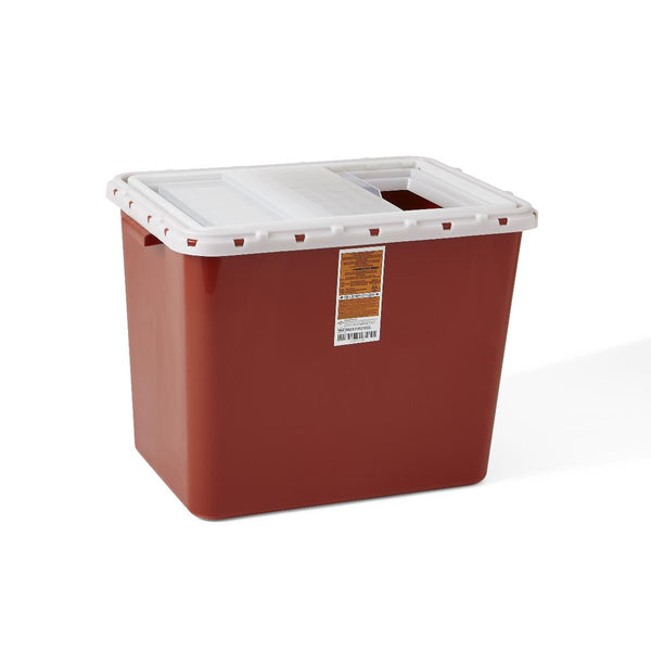 Sharps Container, Red, Sliding Lid, 10 gal., 6/CS  (MDS705210SL) Case of 6