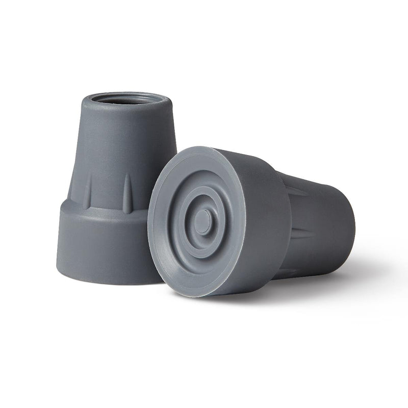 Gray Crutch Tips, 6/CS  (MDS80266RW) Case of 6