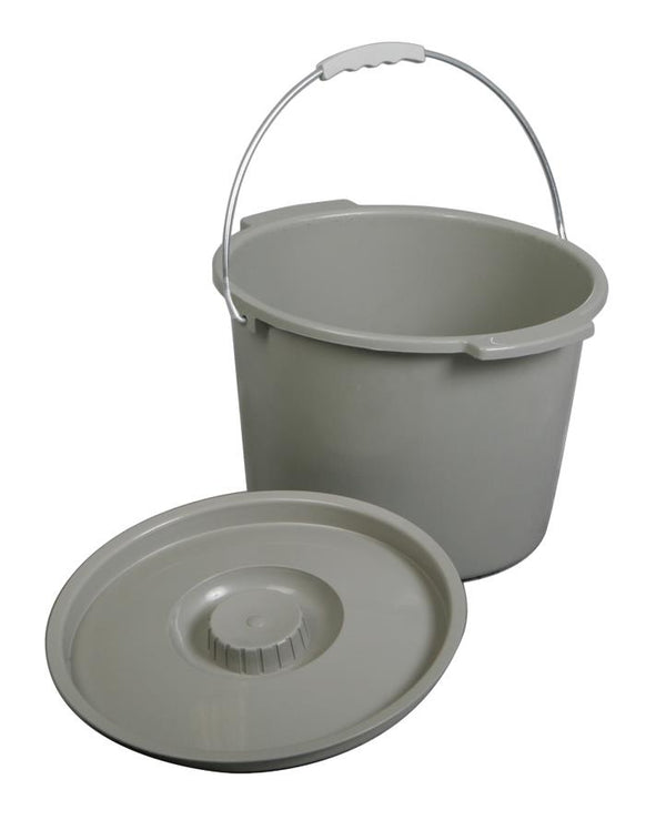 Medline Commode Bucket and Lid with Metal Handle, 1/EA  (MDS80306BH) Each