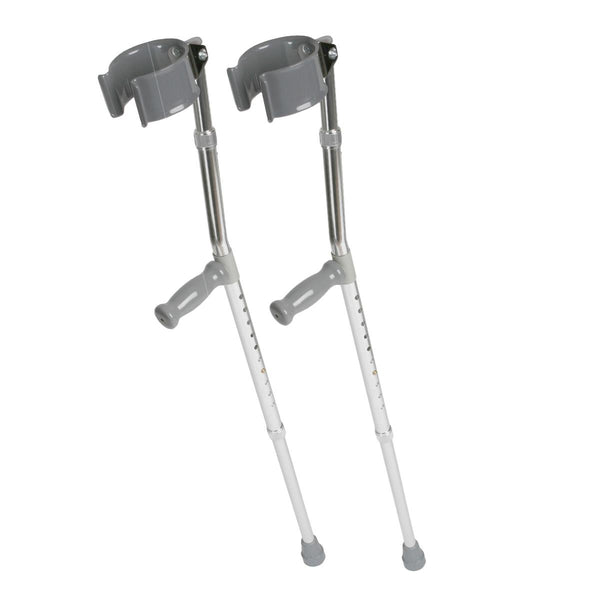 Aluminum Forearm Crutches, Adult, 2/PR  (MDS805161) 1 Pair