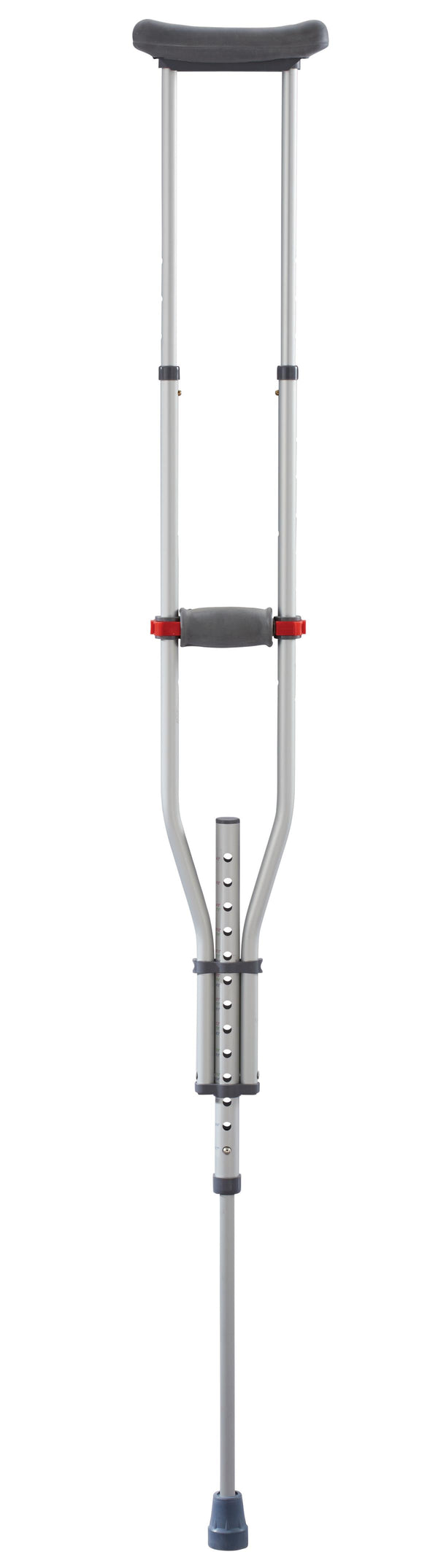 Quick-Fit Aluminum Crutches with Red Dot Hand Grip and I-Beam Height Adjustment, 4'7" - 6'7", 8/CS  (MDS80540-8) Case of 8