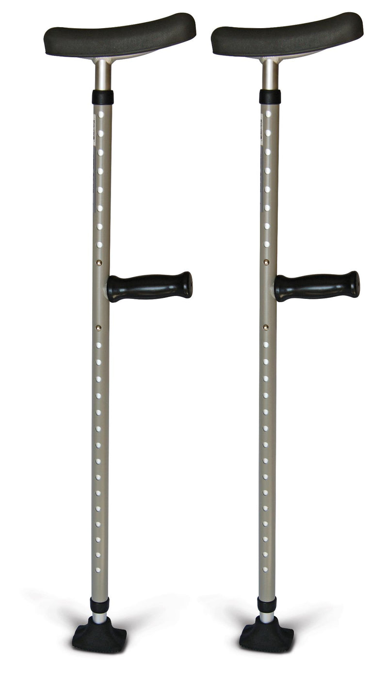 Universal Steel Single-Tube Crutches, 400 lb. Capacity, 8/CS  (MDS80542) Case of 8