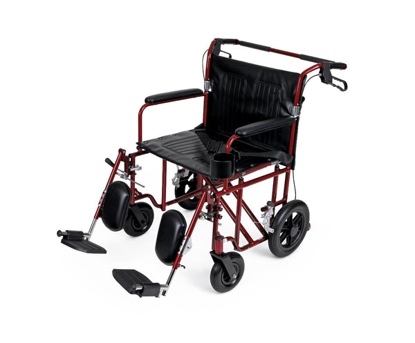 22"W Freedom Plus Lightweight Bariatric Transport Chair, 1/EA  (MDS808200BAR) Each