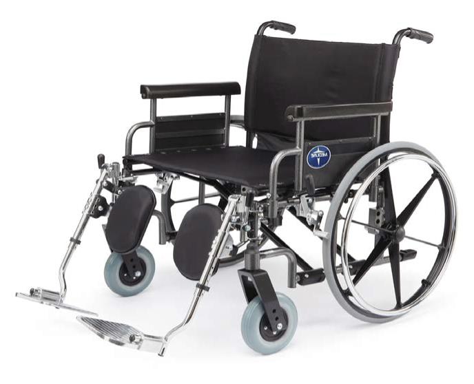 Shuttle Extra-Wide Bariatric Wheelchair with Removable Desk Length Arms and Elevating Legrests, 30", 1 EA (MDS809950) Each Default Title product photo