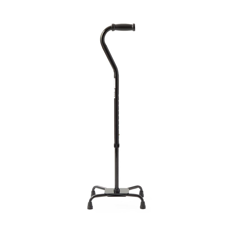 Bariatric Steel Quad Cane with Large Base, 500 lb. Weight Capacity, Black, 1/CS  (MDS86228XW) Case of 1