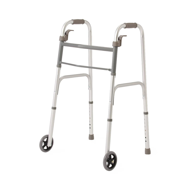 Medline Junior Folding Paddle Walker, 5" Wheels, 4/CS  (MDS86410P5J) Case of 4