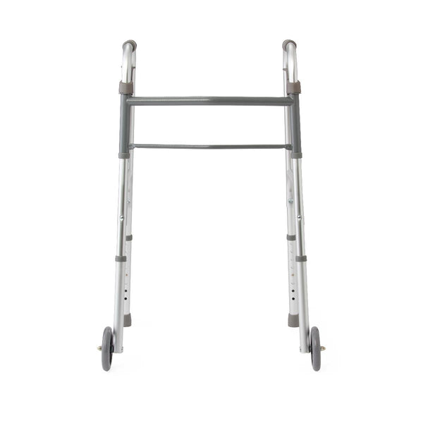 Medline Adult Folding Paddle Walker, 5" Wheels, 4/CS  (MDS86410P5) Case of 4