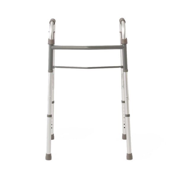 Medline Adult Folding Paddle Walker, No Wheels, 4/CS  (MDS86410P) Case of 4