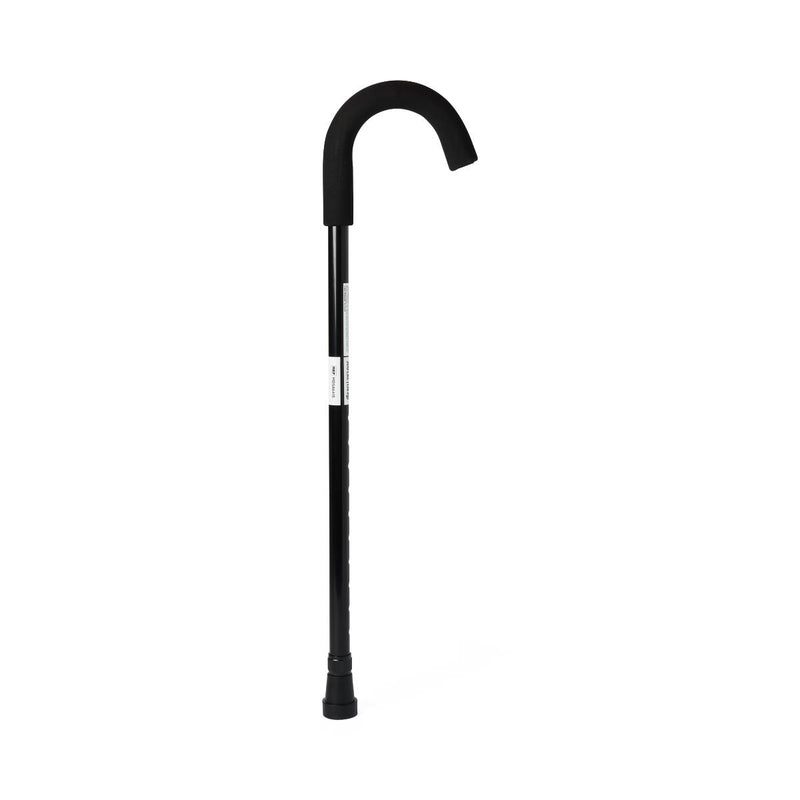 Standard Aluminum Cane, Black, 6/CS  (MDS86415) Case of 6