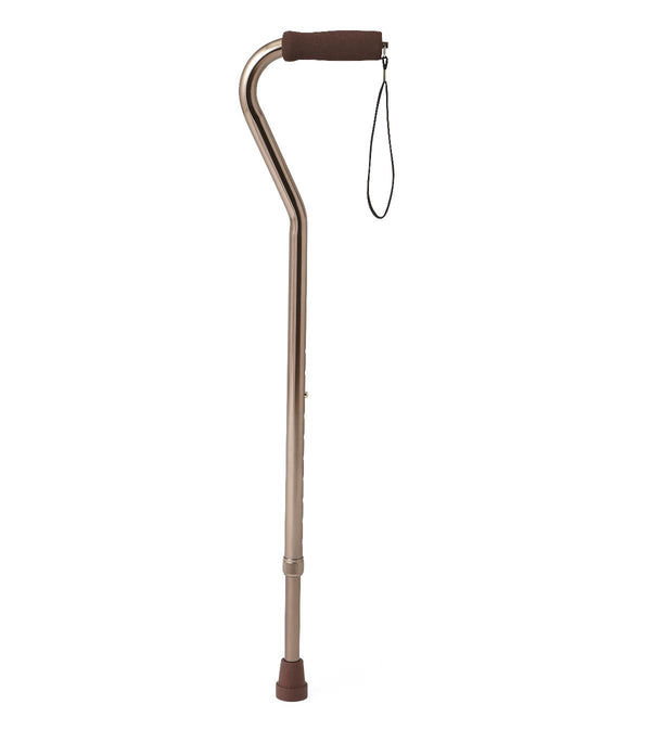 Aluminum Fashion Cane with Offset Handle, Bronze, 6/CS  (MDS86420BRZW) Case of 6