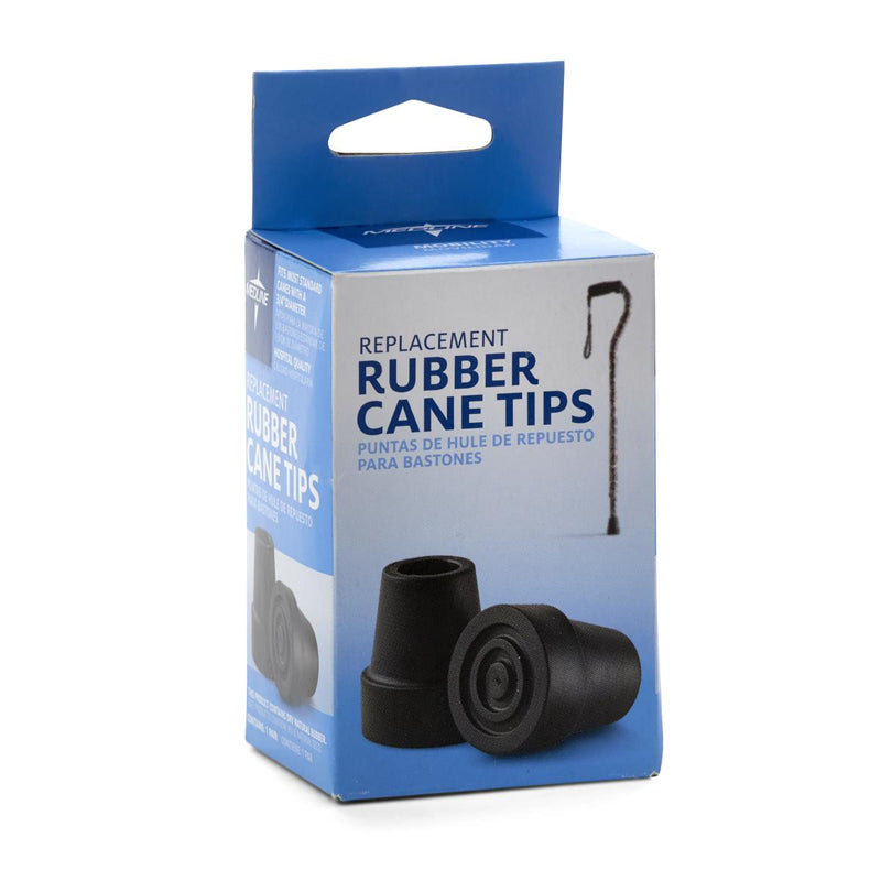 Replacement Tips for Standard Cane, Black, 3/4", 6/CS  (MDS86426W) Case of 6