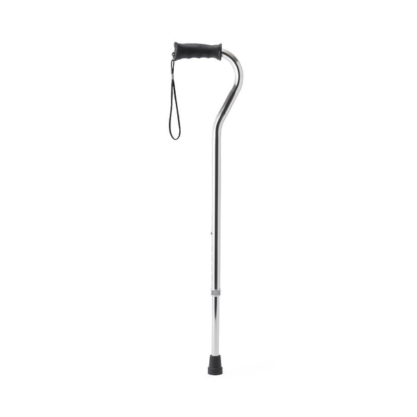 Aluminum Offset Cane with Gel Grip, Chrome, 1/EA  (MDS86440CHRH) Each