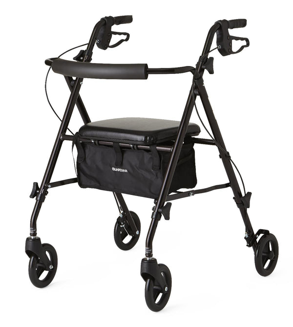 Superlight Aluminum Rollator, Black, 1 EA (MDS86825SLBLK) Each