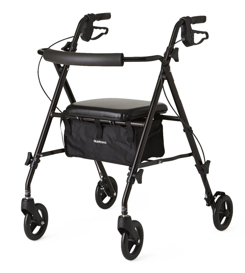 Superlight Aluminum Rollator, Black, 1 EA (MDS86825SLBLK) Each