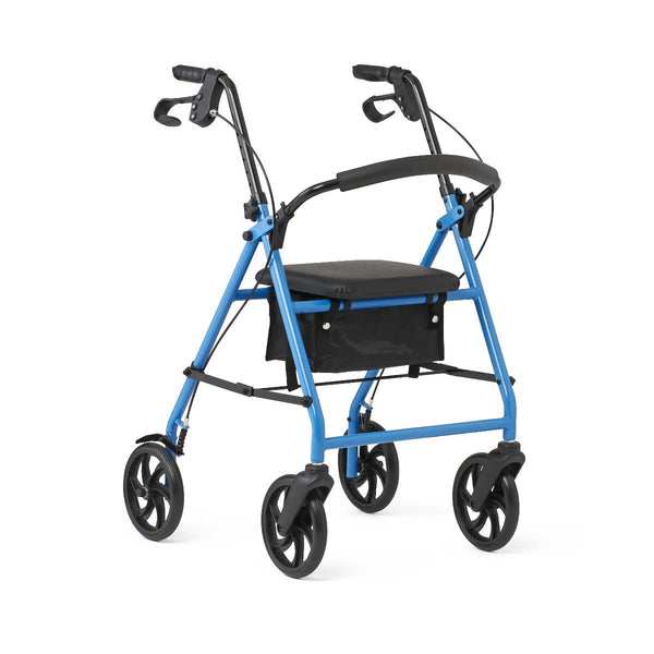 Basic Steel Rollator with 8" Wheels, Light Blue, 1/CS (MDS86840EBS8) Case of 1