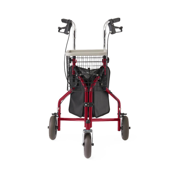 3-Wheeled Rollator, Red, 1 EA (MDS86840TRIR) Each