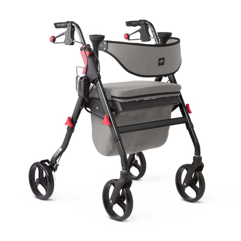 Empower Rollator with Microban-Treated Touch Points and Seat, Black, 1 EA (MDS86845BK) Each