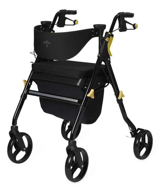 Empower Rollator with 8" Wheels, Black, 1/CS (MDS86845BLKM) Case of 1