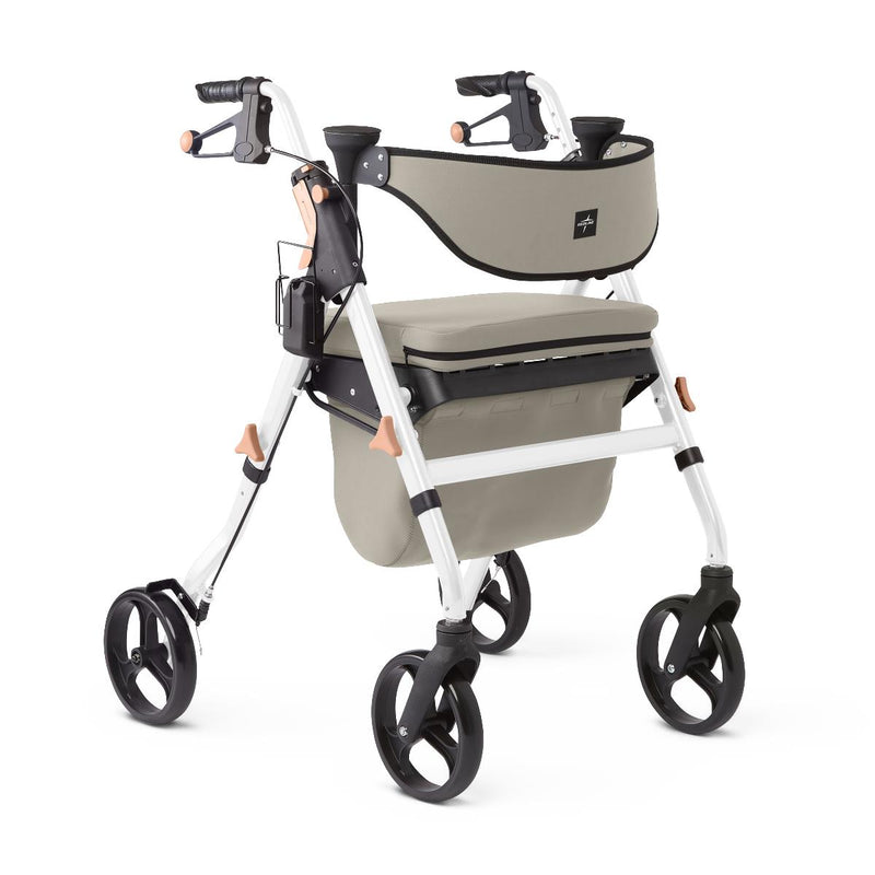 Empower Rollator with Microban-Treated Touch Points and Seat, White, 1 EA (MDS86845W) Each