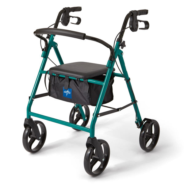 Basic Steel Rollator with 8" Wheels, Green, 1 EA (MDS86850EGS8) Each