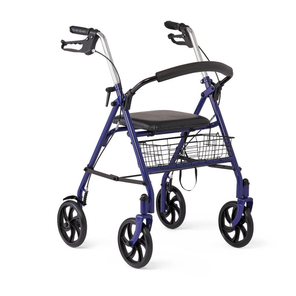 Steel Rollator with 8" Wheels and Basket, Blue, Knockdown, 1 EA (MDS86860EBS8) Each
