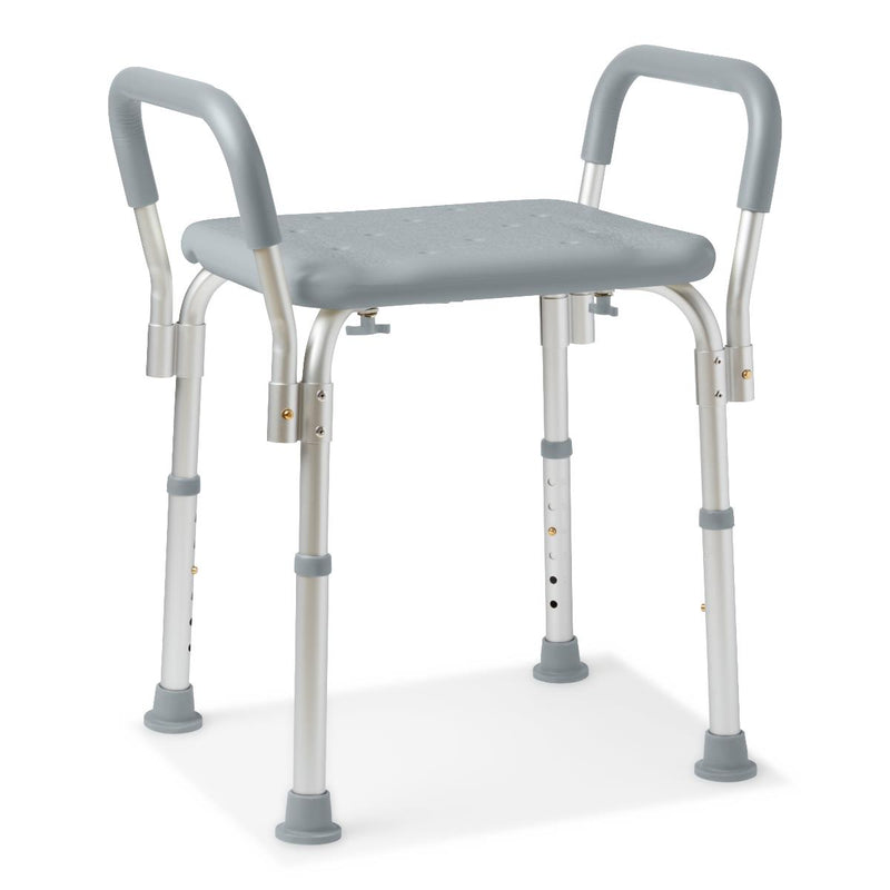 Knockdown Shower Chair With Arms, Without Back, 1/EA  (MDS89740RWAH) Each