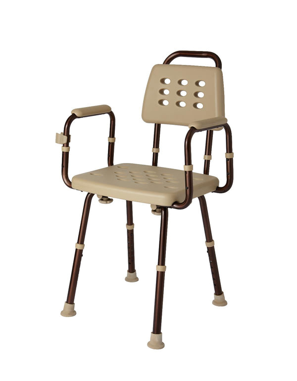 Elements Shower Chair with Back and Microban Treatment, 1 EA (MDS89745ELMBH) Each