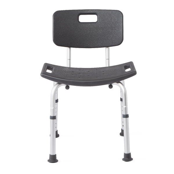Knockdown Shower Chair with Back, Microban Treated, 1 EA (MDS89745KDMGH) Each