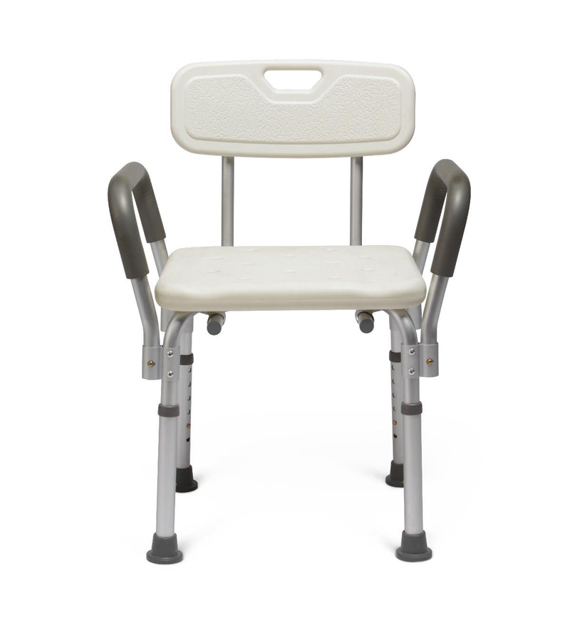 Knockdown Shower Chair With Arms, With Back, 1/EA  (MDS89745RAH) Each