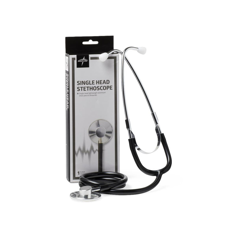 Single-Head Stethoscope, Black, 1 EA (MDS926101) Each