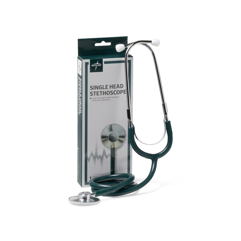 Single-Head Stethoscope, Hunter-Green, 1/EA  (MDS926107) Each