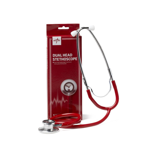 Dual-Head Stethoscope, Red, 1 EA (MDS926206) Each