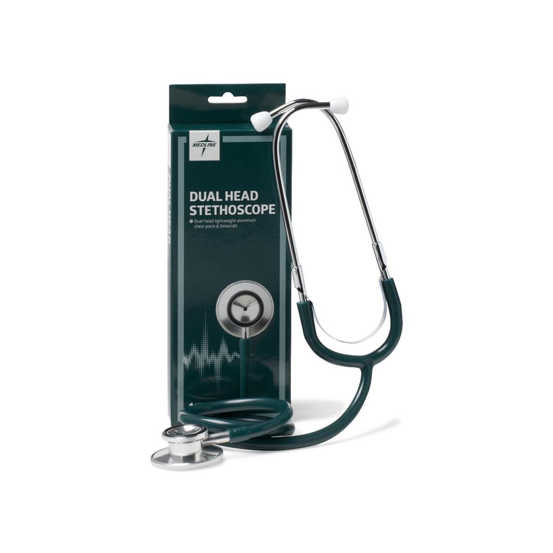 Dual-Head Stethoscope, Hunter Green, 1/EA  (MDS926207) Each