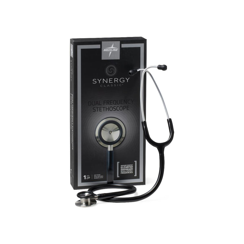 Synergy Dual-Frequency Stethoscope, Black, 1 EA (MDS926501) Each