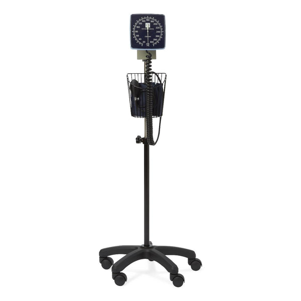 Mobile Aneroid Blood Pressure Monitor with Stand, Basket, and Adult Cuff, 1/EA  (MDS9407) Each