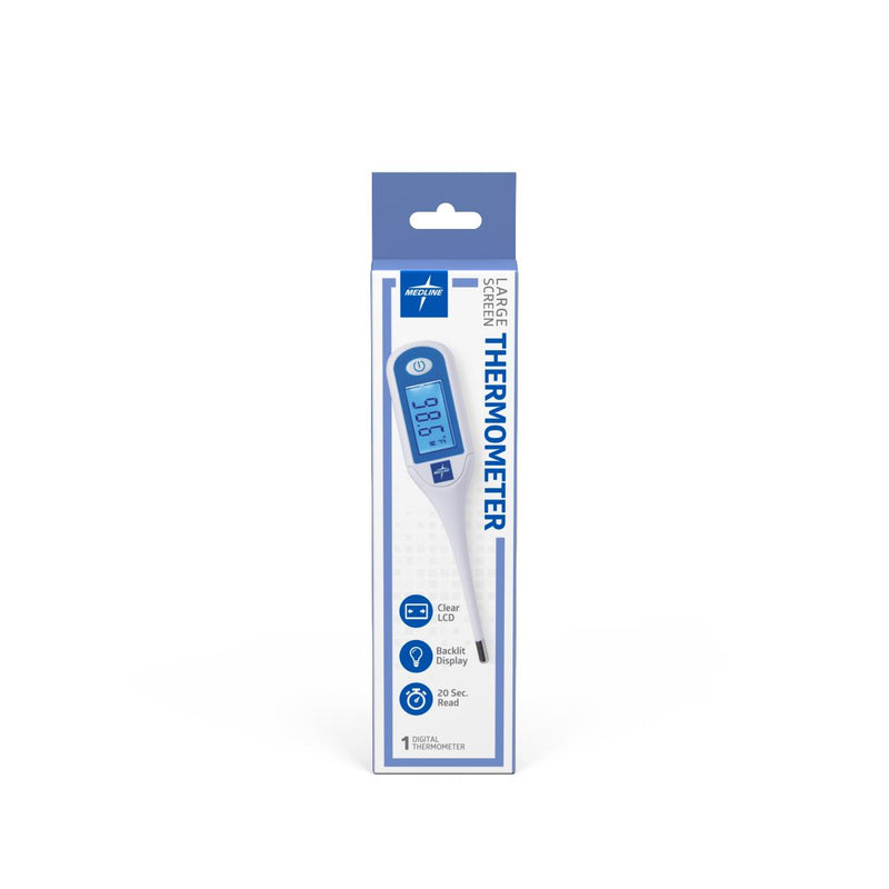 Large-Display Digital Thermometer, Fahrenheit/Celsius, 1/EA  (MDS9953H) Each