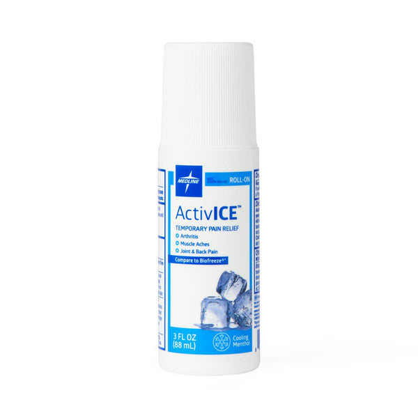 ActivICE Topical Pain Reliever, 3 oz. Roll-On Tube, 24/CS (MDSAICEROLL) Case of 24