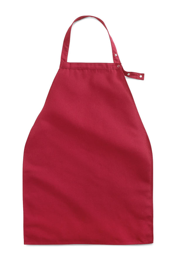 Apron-Style Bib, Adult, 19" x 27", Burgundy, 12/DZ  (MDT014113BURG) 1 Dozen