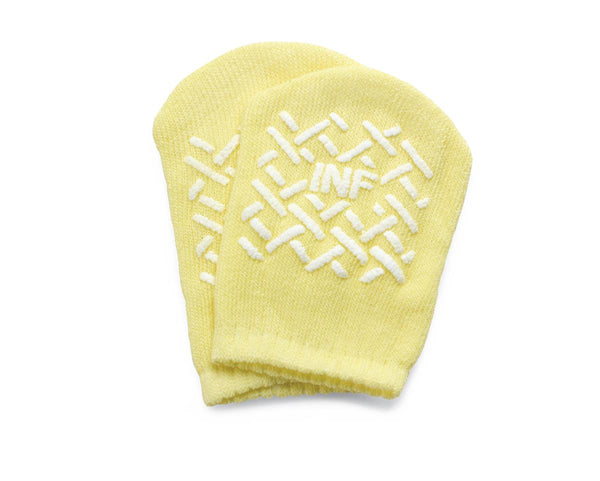 Single-Tread Patient Slippers, Yellow, Infant, 48/CS  (MDT211218I) Case of 48