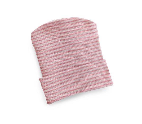 Infant Head Warmer, Pink Stripe, 50/PK  (MDT211434P) Pack of 50