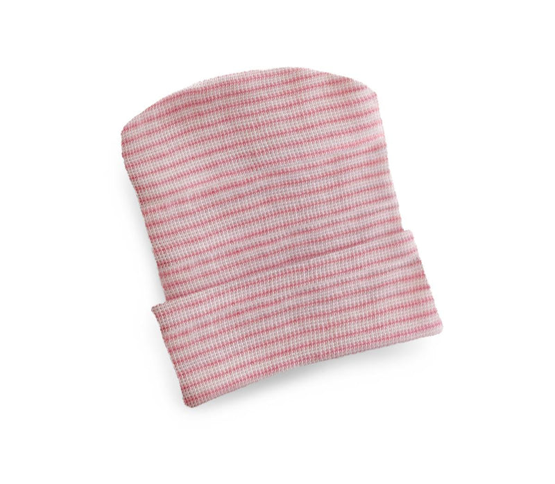 Infant Head Warmer, Pink Stripe, 50/PK  (MDT211434P) Pack of 50