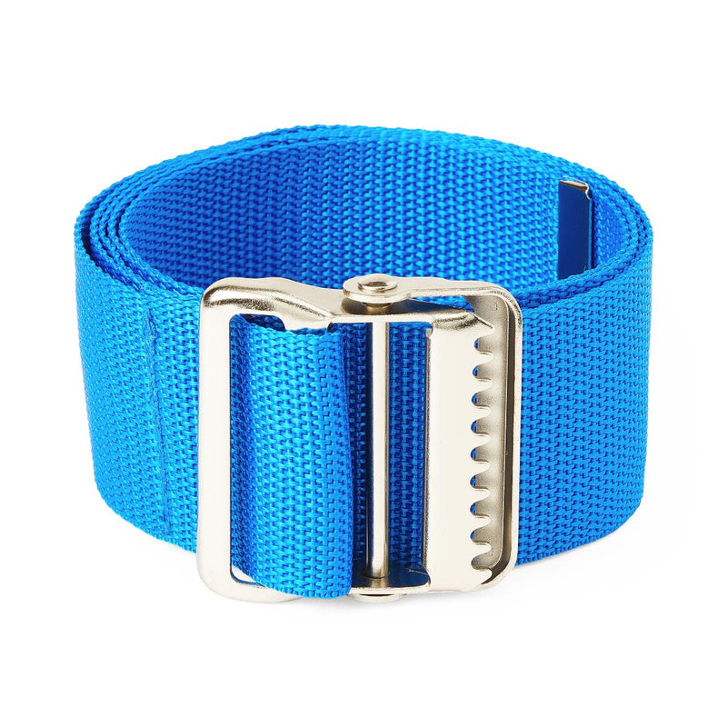 Polypropylene Gait Belt with Metal Buckle, 60", Blue, 1 EA (MDT821207BLU) Each