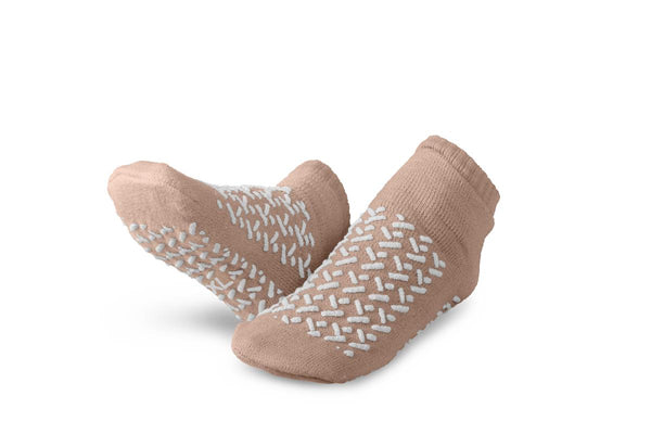 Double-Tread Patient Slippers, Terry Inside, Beige, Size XL, 48/CS  (MDTDBLTREADXL) Case of 48