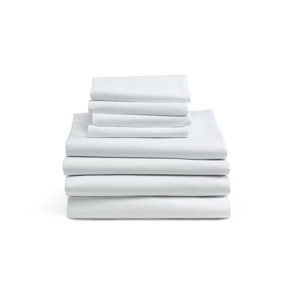 Percale Flat Sheet, Woven, White, 66" x 104", 12/DZ  (MDTFS4P04) 1 Dozen