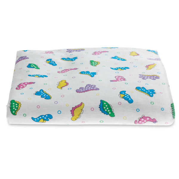 Dino Print Sterile Kuddle-Up Flannel Baby Blanket, 30" x 40", 20/CS  (DYNJDINO) Case of 20