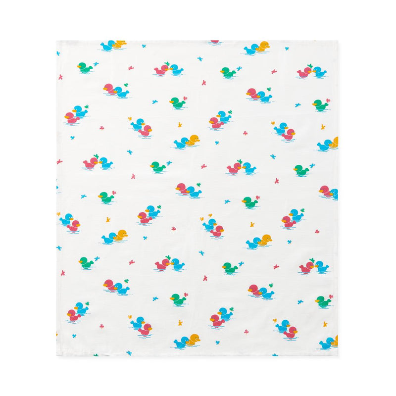 Baby Blanket, 100% Cotton, Heavy Weight, Duck Print, 36" x 40" (91.4 cm x 1 m), 1/EA  (MDTPB4C40DUK) Each