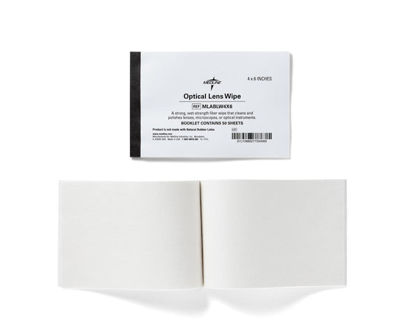 Lens Wipes, 4" x 6", 50 Sheets, 12/PK (MLABLW4X6) Pack of 12