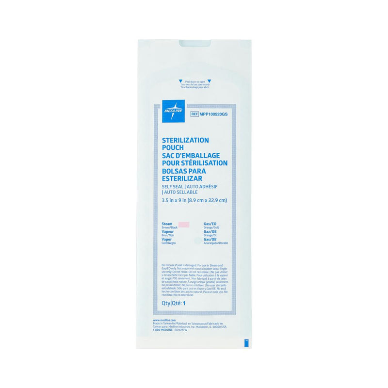 Steam and Gas Self-Seal Sterilization Pouch, 5.25" x 10", 2000/CS  (MPP100525GS) Case of 2000